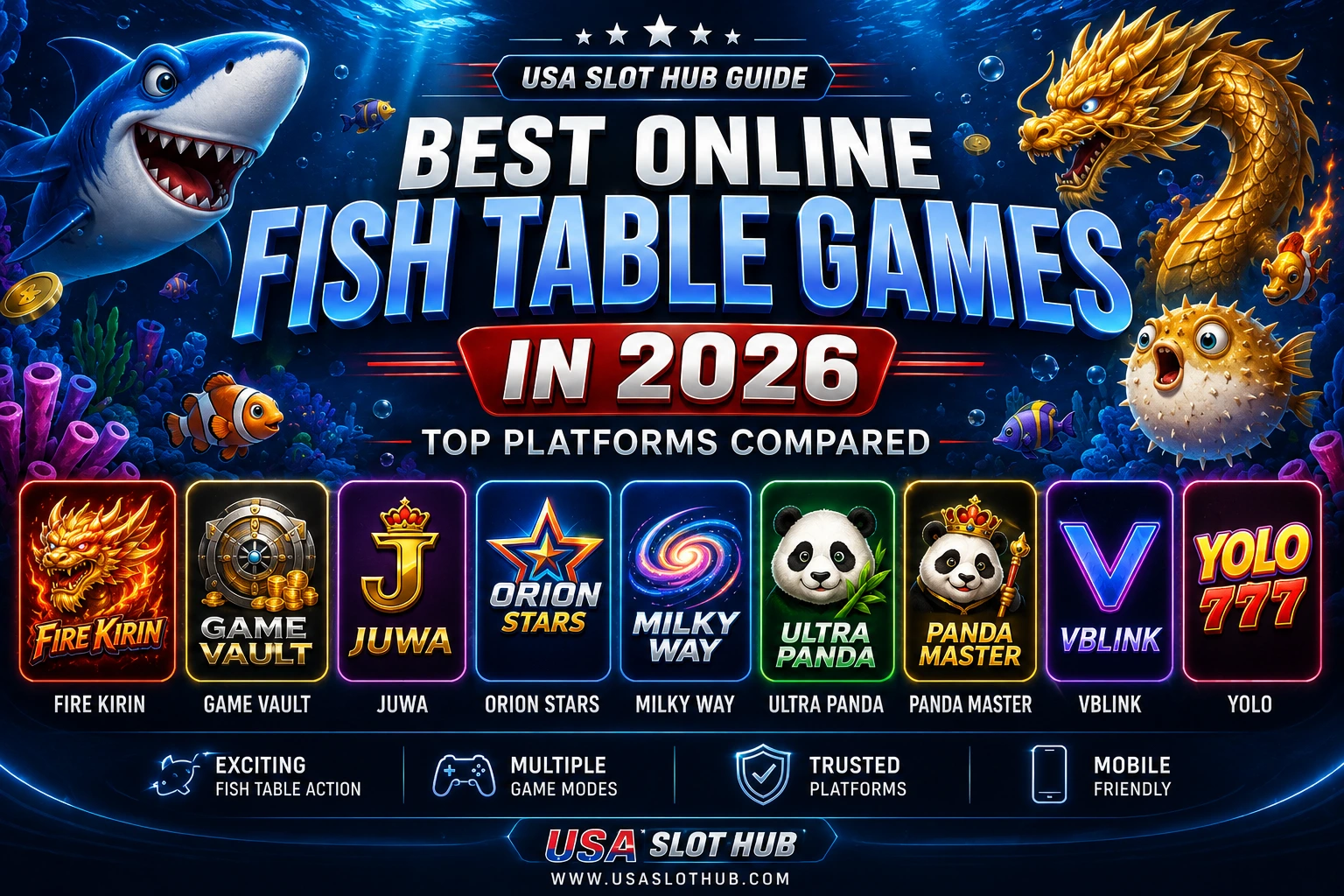 Best Online Fish Table Games in 2026 - Top Platforms Compared
