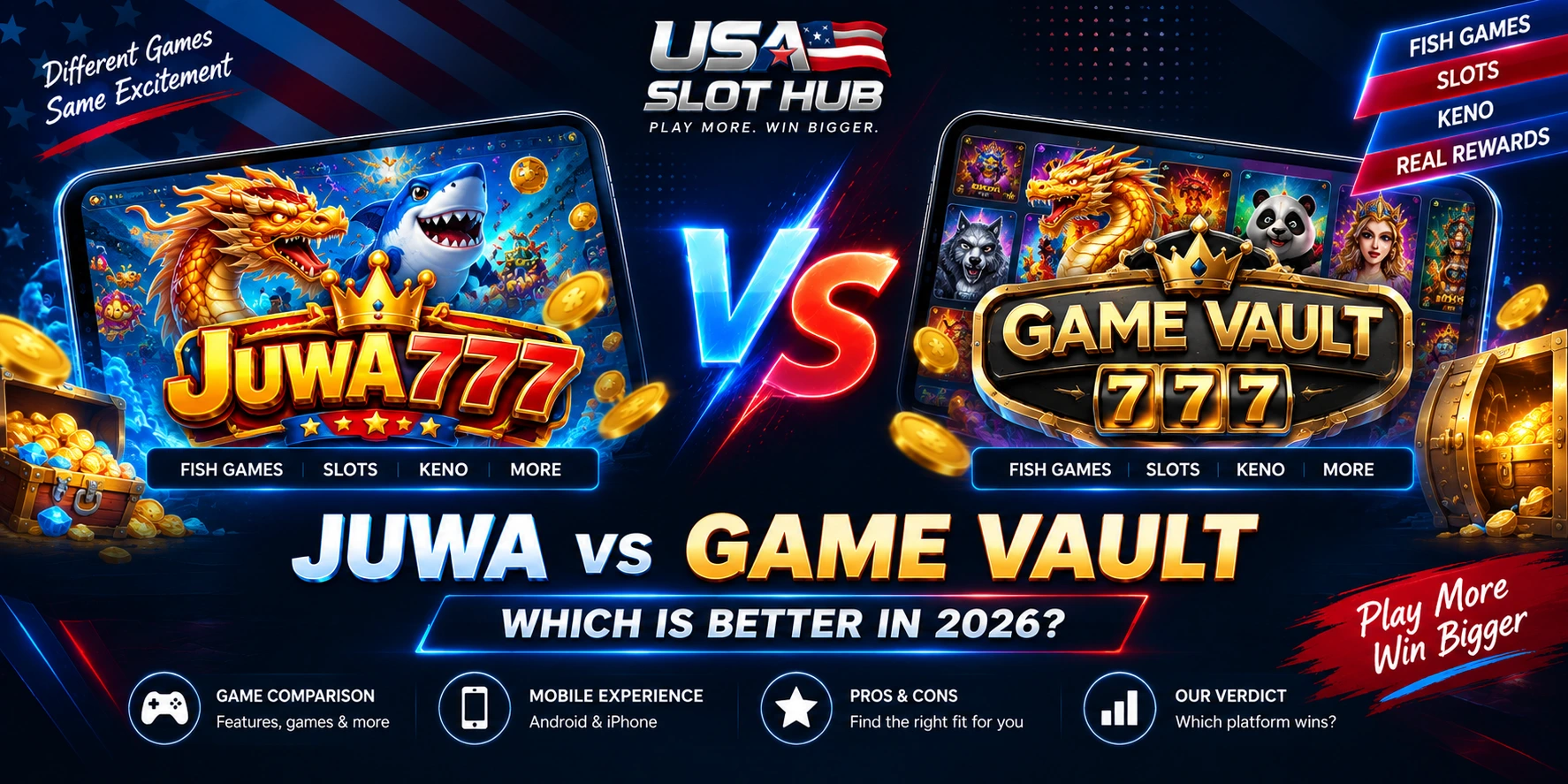 Juwa vs Game Vault comparison 2026 - USA Slot Hub